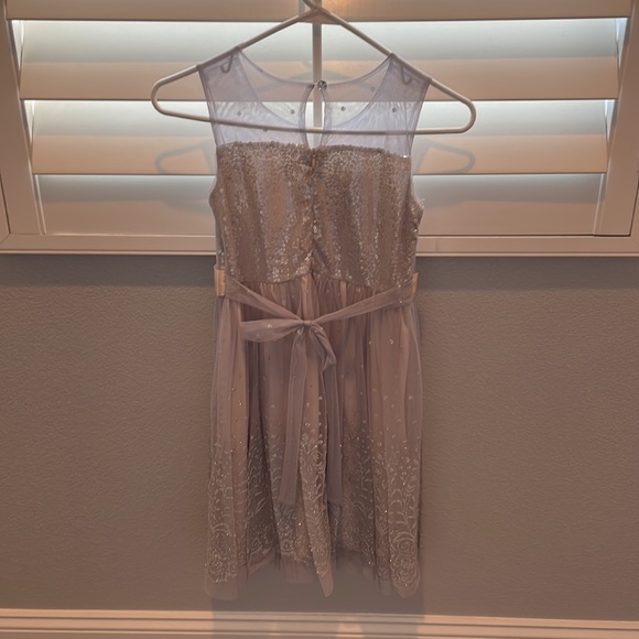 Silver sequin and mesh Iris and Ivy holiday dress - Picture 4 of 6